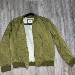 ZIP UP SATIN BOMBER JACKET